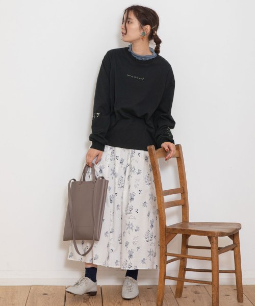 フォレスト線画プリントタックスカート 人気・おすすめ｜使いやすい・旅行におすすめ 品質保証 全国発送 日本国内発送・最短翌日お届け