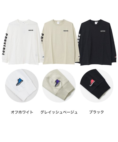 RAT EFFECT(ラット エフェクト)/CONVERSE別注袖ロゴプリントロングTシャツ/img10