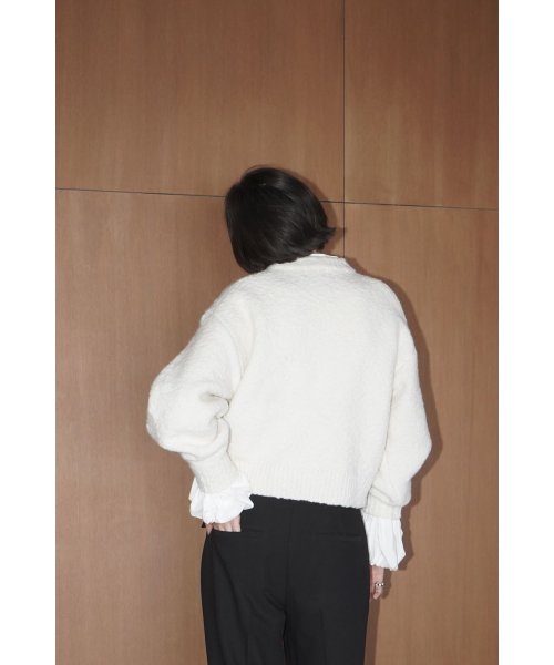 CLANE(クラネ)/BROOCH SET SOFT SLUB KNIT TOPS/img02