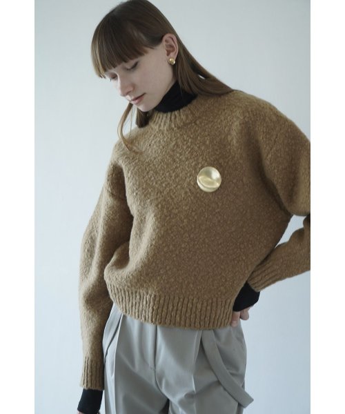 CLANE(クラネ)/BROOCH SET SOFT SLUB KNIT TOPS/img07