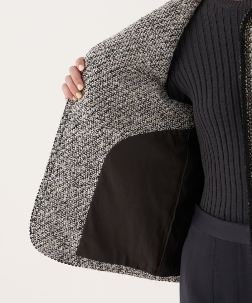 グリッターバルキーツイード ジレ 