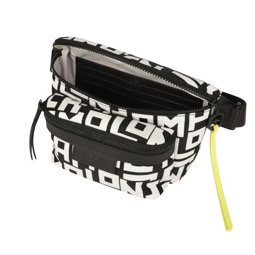 LONGCHAMP ロンシャン ボディバッグ 10034 412 067 LONGCHAMP ボディバッグ プリアージュ ノワール/ブラン NOIR/BLANC