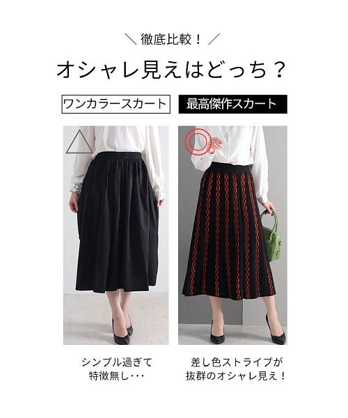 Sawa a la mode(サワアラモード)/日本製透かし編みニットスカート/img06