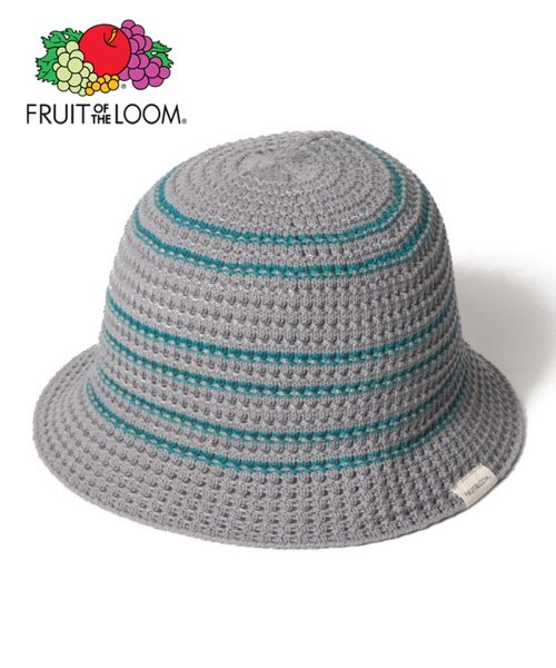 FRUIT OF THE LOOM(フルーツオブザルーム)/FRUIT OF THE LOOM LINE KNIT BUCKET HAT / バケットハット 旅行 お出かけ 夏 /img04