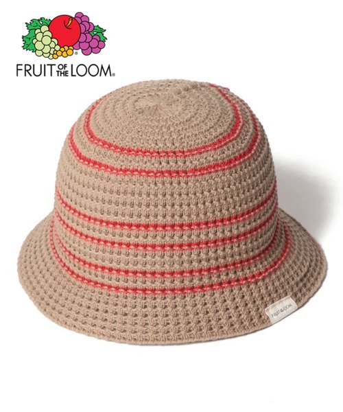 FRUIT OF THE LOOM(フルーツオブザルーム)/FRUIT OF THE LOOM LINE KNIT BUCKET HAT / バケットハット 旅行 お出かけ 夏 /img07