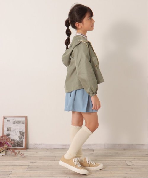 ikka kids(イッカ　キッズ)/サテンフレアマウンテンパーカー（120〜160cm）/img13