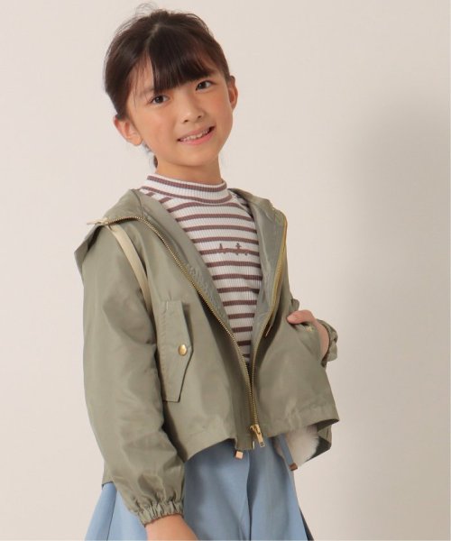 ikka kids(イッカ　キッズ)/サテンフレアマウンテンパーカー（120〜160cm）/img15