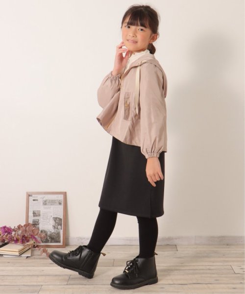 ikka kids(イッカ　キッズ)/サテンフレアマウンテンパーカー（120〜160cm）/img16