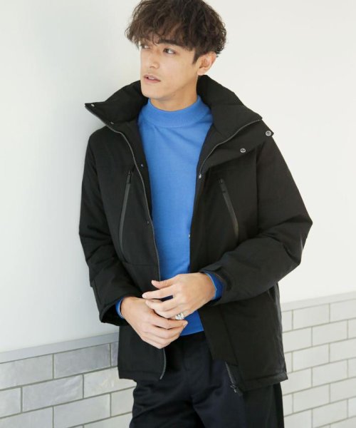 「西川ダウン(R)」フードデタッチャブルMATSUMIダウン 西川ダウン シリーズの定番モデル MATSUMI スタンドネックブルゾンとしてもお楽しみいただけるデザイン