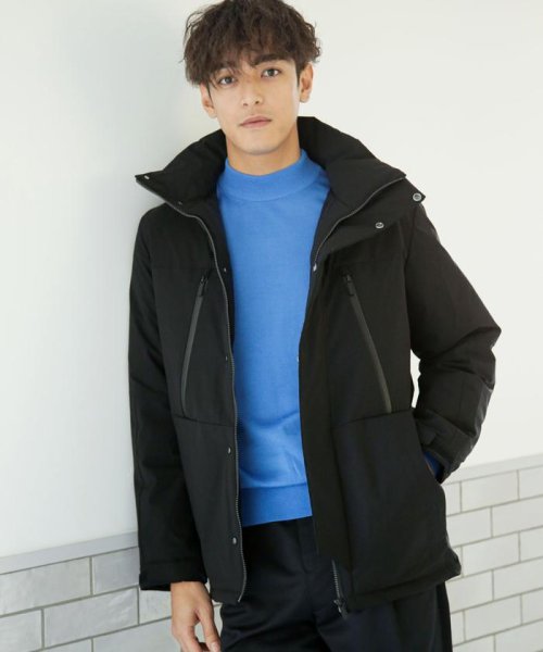 「西川ダウン(R)」フードデタッチャブルMATSUMIダウン 西川ダウン シリーズの定番モデル MATSUMI スタンドネックブルゾンとしてもお楽しみいただけるデザイン