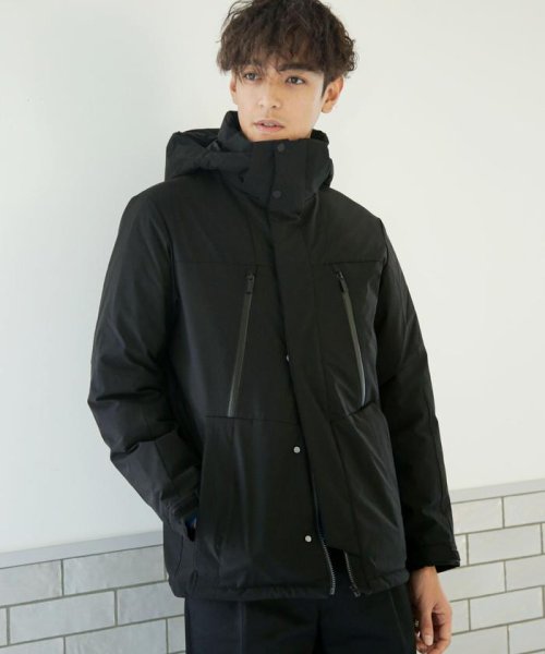 「西川ダウン(R)」フードデタッチャブルMATSUMIダウン 西川ダウン シリーズの定番モデル MATSUMI スタンドネックブルゾンとしてもお楽しみいただけるデザイン