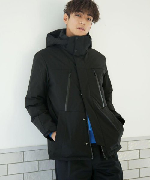 「西川ダウン(R)」フードデタッチャブルMATSUMIダウン 西川ダウン シリーズの定番モデル MATSUMI スタンドネックブルゾンとしてもお楽しみいただけるデザイン