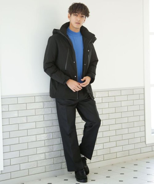 「西川ダウン(R)」フードデタッチャブルMATSUMIダウン 西川ダウン シリーズの定番モデル MATSUMI スタンドネックブルゾンとしてもお楽しみいただけるデザイン