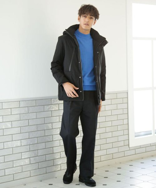 「西川ダウン(R)」フードデタッチャブルMATSUMIダウン 西川ダウン シリーズの定番モデル MATSUMI スタンドネックブルゾンとしてもお楽しみいただけるデザイン