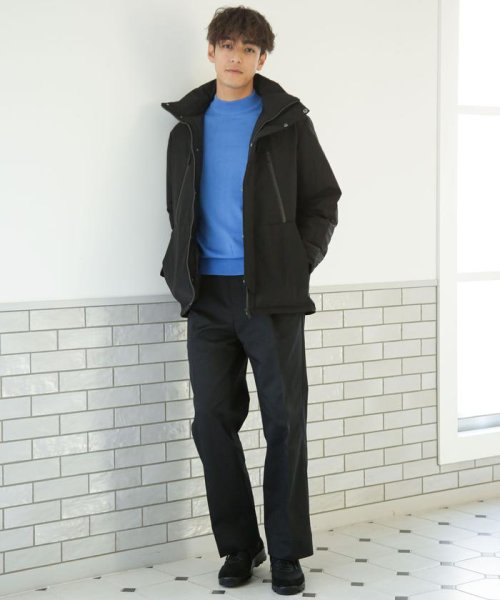 「西川ダウン(R)」フードデタッチャブルMATSUMIダウン 西川ダウン シリーズの定番モデル MATSUMI スタンドネックブルゾンとしてもお楽しみいただけるデザイン