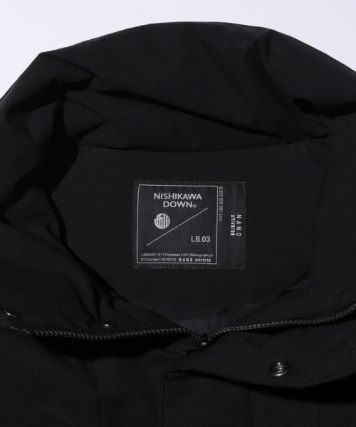 「西川ダウン(R)」フードデタッチャブルMATSUMIダウン 西川ダウン シリーズの定番モデル MATSUMI スタンドネックブルゾンとしてもお楽しみいただけるデザイン