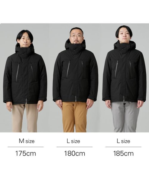 「西川ダウン(R)」フードデタッチャブルMATSUMIダウン 西川ダウン シリーズの定番モデル MATSUMI スタンドネックブルゾンとしてもお楽しみいただけるデザイン