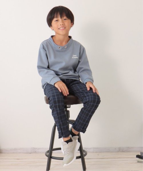 ikka kids(イッカ　キッズ)/【抗菌防臭／吸水速乾】フェイクスエードルーイカラートレーナー（120〜160cm）【親子おそろい】/img11