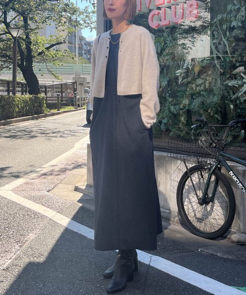 【Audrey and John Wad】FOX混ホールガーメントニットカーディガン 【Audrey Wad】FOX混ホールガーメントニットカーディガン H1484116509(11440円)