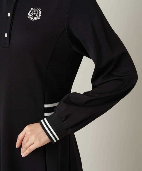 ゴルフウエア　ラインリブポロワンピース LE SOLEIL ソルソレイユ SOUS