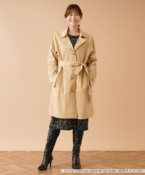 ミディ丈トレンチコート 