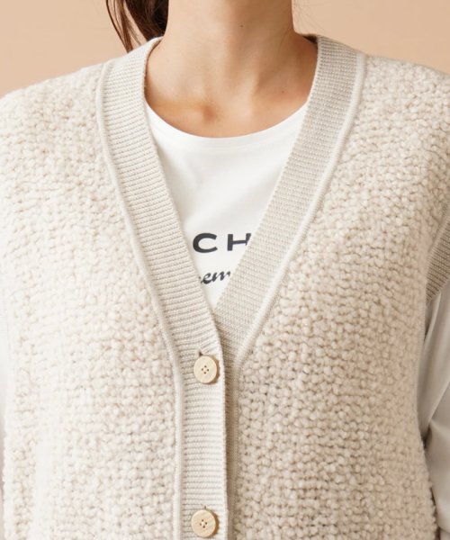 Vネックニットベスト 