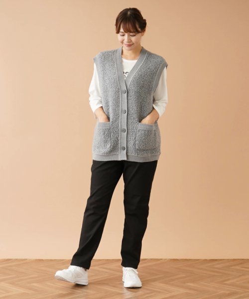 Vネックニットベスト 