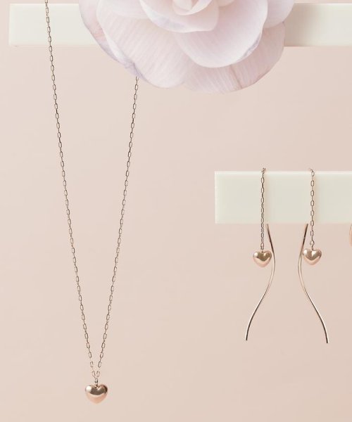 K10 PG ハートモナカモチーフネックレス 