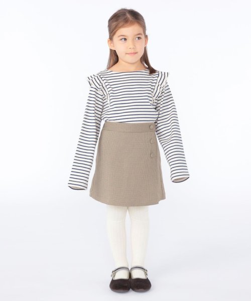 SHIPS KIDS(シップスキッズ)/SHIPS KIDS:100～130cm / オーガニック コットン フリル プルオーバー/img13