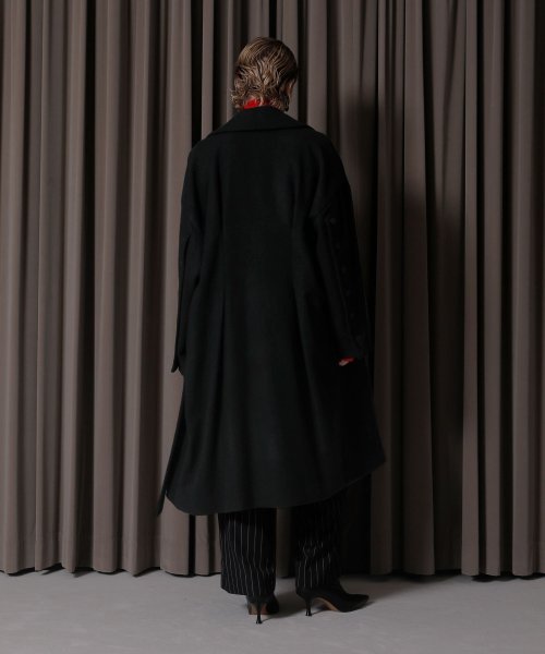 MIELI INVARIANT(ミエリ インヴァリアント)/Melton Wool Gown Coat/img32