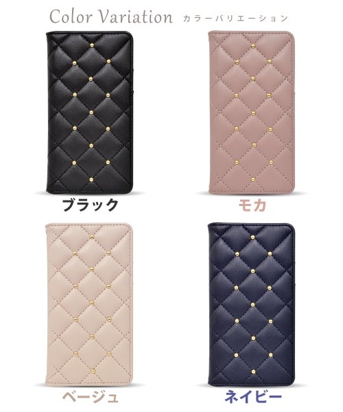 CECIL McBEE(セシルマクビー)/iPhone15 14 13 ケース 手帳型 ブランド セシルマクビー CECIL McBEE キルティング 手帳ケース iphone15 pro/img01