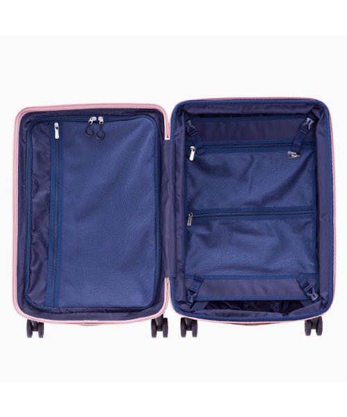 アジアラゲージ フィルパケ スーツケース Mサイズ フロントオープン トップオープン ストッパー 拡張 軽量 FiLPake ali－6060tp－22w トップオープン 6060TP 拡張＋45 ｜約