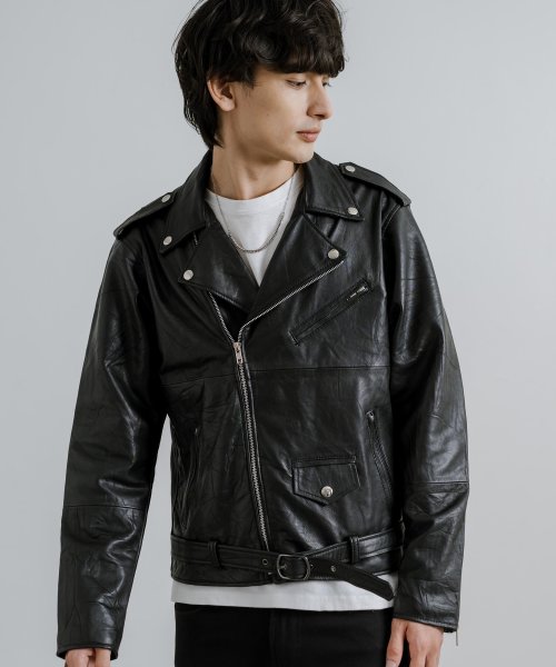 ザ クローゼット レザージャケット 頂け ブルゾン 