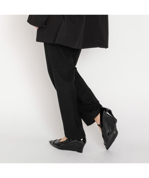 SVEC(シュベック)/パンプス ウェッジソール オフィス ストラップ 黒 歩きやすい 痛くない きれいめ レディース 結婚式 メリージェーン シューズ 靴 ポインテッドトゥ/img07