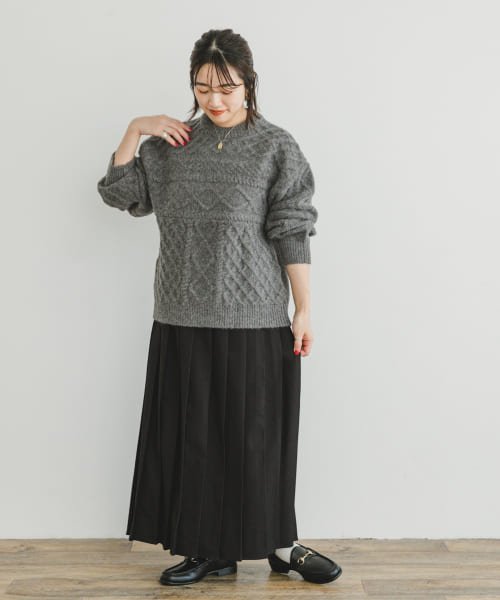 ITEMS URBANRESEARCH(アイテムズ アーバンリサーチ（レディース）)/プリーツイージースカート/img20