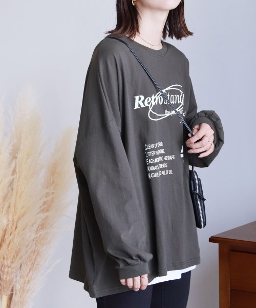 reca(レカ)/アメカジ風ロゴプリントTシャツ(230803)/img01