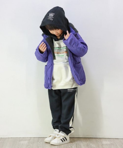 SHOO・LA・RUE(Kids) (シューラルーキッズ)/【110－140cm/撥水/2WAY】キルト×ボア リバーシブルブルゾン/img09