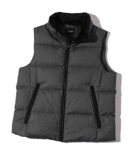 マイクロブロックチェックダウンベスト 