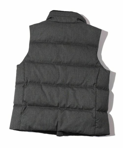 マイクロブロックチェックダウンベスト 