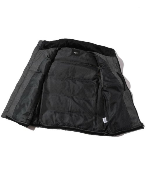 マイクロブロックチェックダウンベスト 