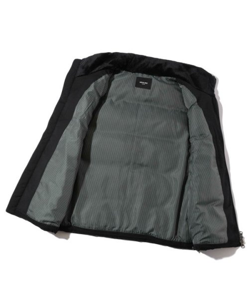 マイクロブロックチェックダウンベスト 