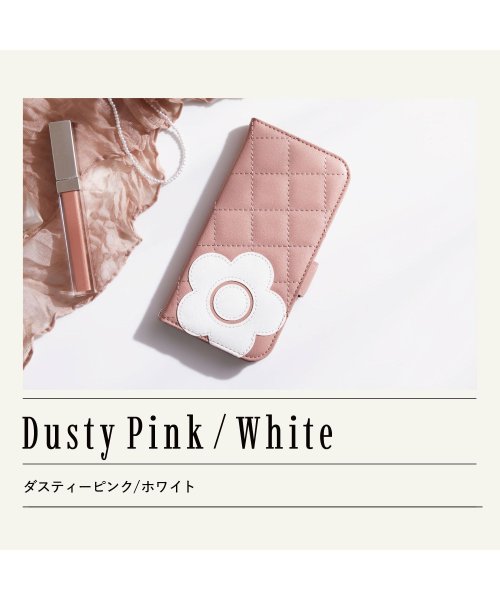 MARY QUANT(マリークヮント)/MARY QUANT マリークヮント iPhone 14 13 ケース スマホケース 携帯 レディース PU QUILT LEATHER BOOK TYPE C/img13