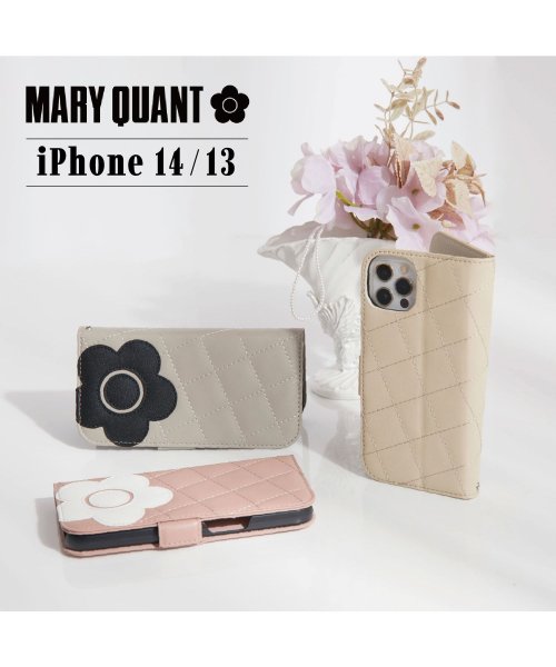 MARY QUANT(マリークヮント)/MARY QUANT マリークヮント iPhone 14 13 ケース スマホケース 携帯 レディース PU QUILT LEATHER BOOK TYPE C/img14