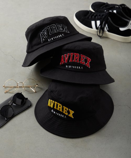 AVIREX(AVIREX)/AVIREX COLLEDG EMB BUCKET HAT/img01