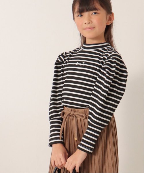 ikka kids(イッカ　キッズ)/袖ボリュームテレコボーダーT（120〜160cm）/img17