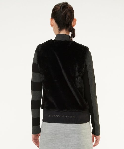 エコファーアウターベスト【蓄熱保温裏地付き】 