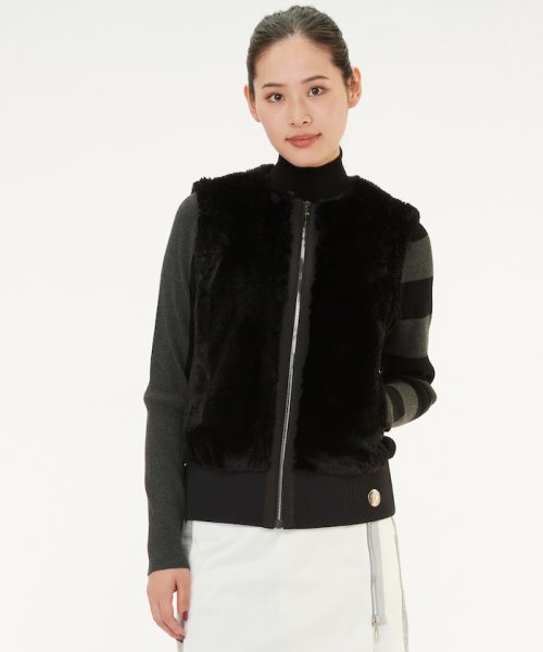 エコファーアウターベスト【蓄熱保温裏地付き】 