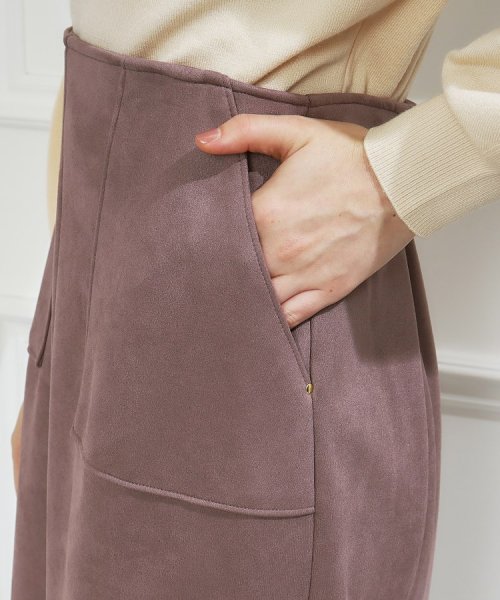 Couture Brooch(クチュールブローチ)/【オフィス・通勤にも】フェイクスエードダンボールスカート/img46