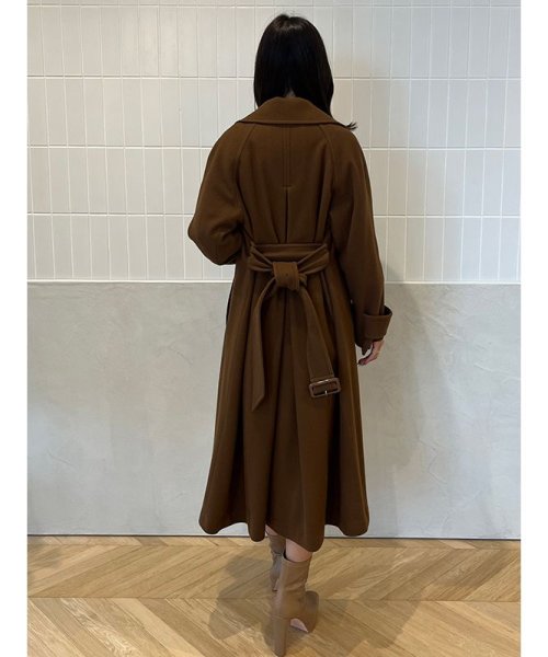 ウールマニッシュチェスターコート 素材 着丈 120cm バスト 113cm ゆき丈 5cm 前下がり 41cm 裾幅 193cm