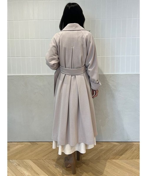 ウールマニッシュチェスターコート 素材 着丈 120cm バスト 113cm ゆき丈 5cm 前下がり 41cm 裾幅 193cm